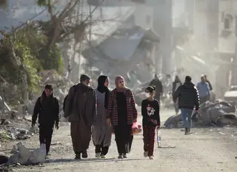 First day of ceasefire, Jan 2025, Palestine