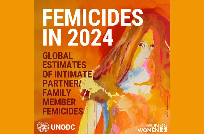 Cover of the report "Femicides in 2024"