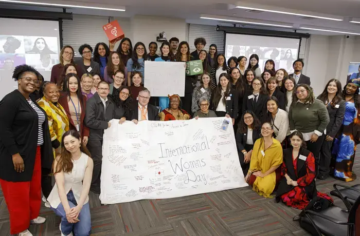 At the annual ‘CSW Youth Forum’ on 8 March and at a panel discussion on ‘Intergenerational approaches to access to justice across the life-course’ on 13 March, girls, young feminists, older women advocates, civil society organizations, and policymakers came together to demand access to justice for all women and girls across the life course. Photo: UN Women/Ryan Brown