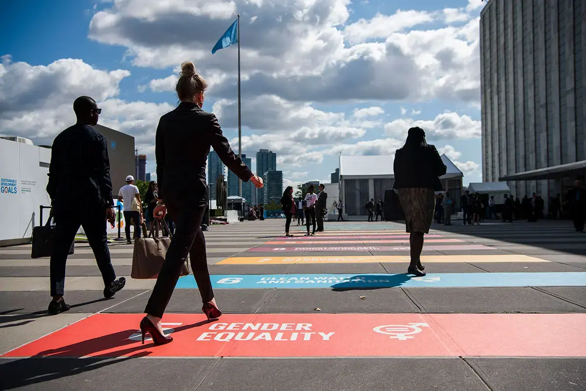 SDG 5, gender equality, is essential to achieving the 17 global sustainable development goals. Photo: UN Women/Amanda Voisard