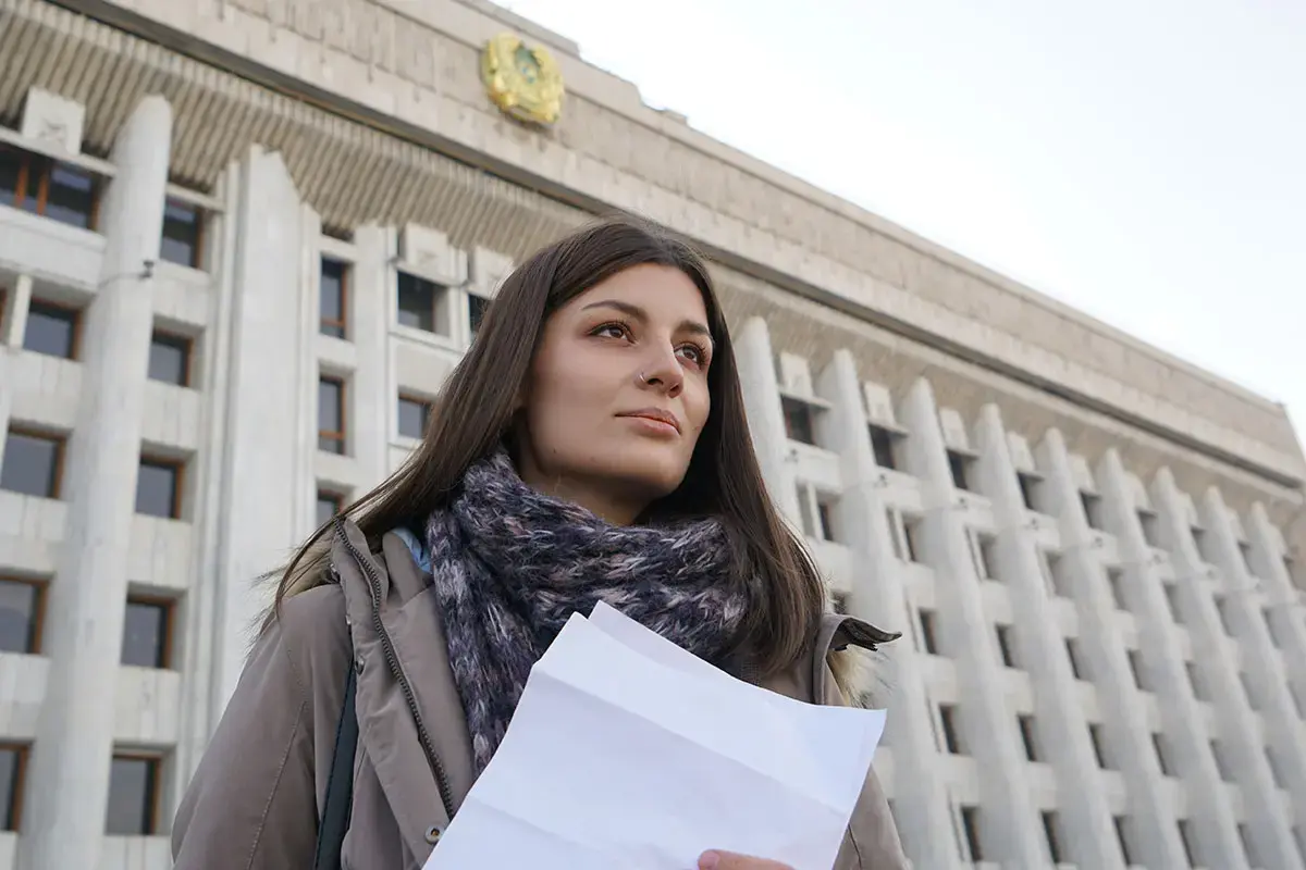 Veronica Fonova, a 27-year-old web designer, became a women’s rights activist after realizing that even in feminist groups the main speakers are still men. She and her friends created the women-only group KazFem, a platform for feminist activism in Kazakhstan. Photo: UN Women/ Daria Komleva
