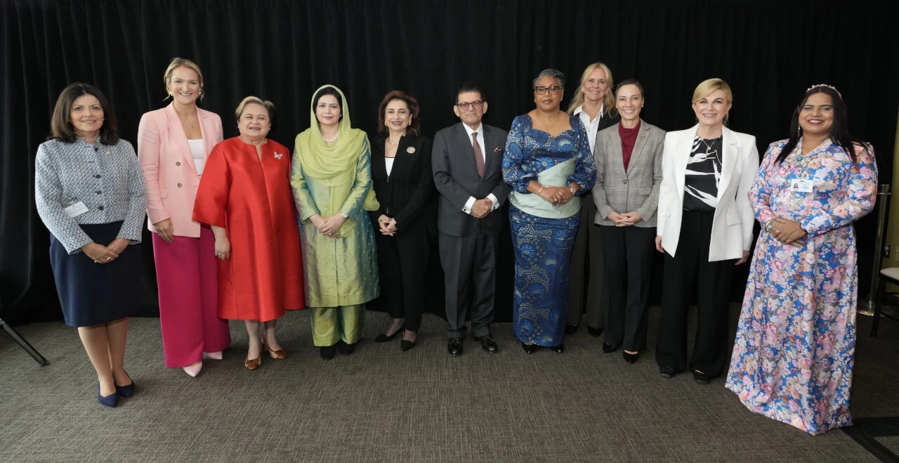 Participants in the annual meeting of the UN General Assembly Platform of Women Leaders, UN headquarters, 23 September 2026.