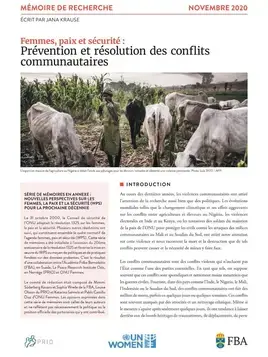  Nouvelles perspectives sur le programme pour les femmes et la paix et la sécurité pour la prochaine décennie