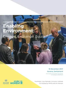 Enabling environment: Engage, exchange, equip
