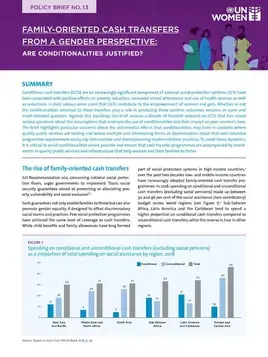 Policy brief: Family-oriented cash transfers from a gender perspective: Are conditionalities justified?