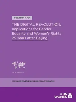 The digital revolution: Implications for gender equality and women’s rights 25 years after Beijing