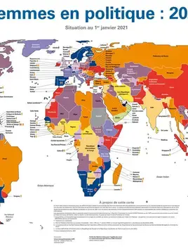 Femmes en politique : 2021 &ndash; carte